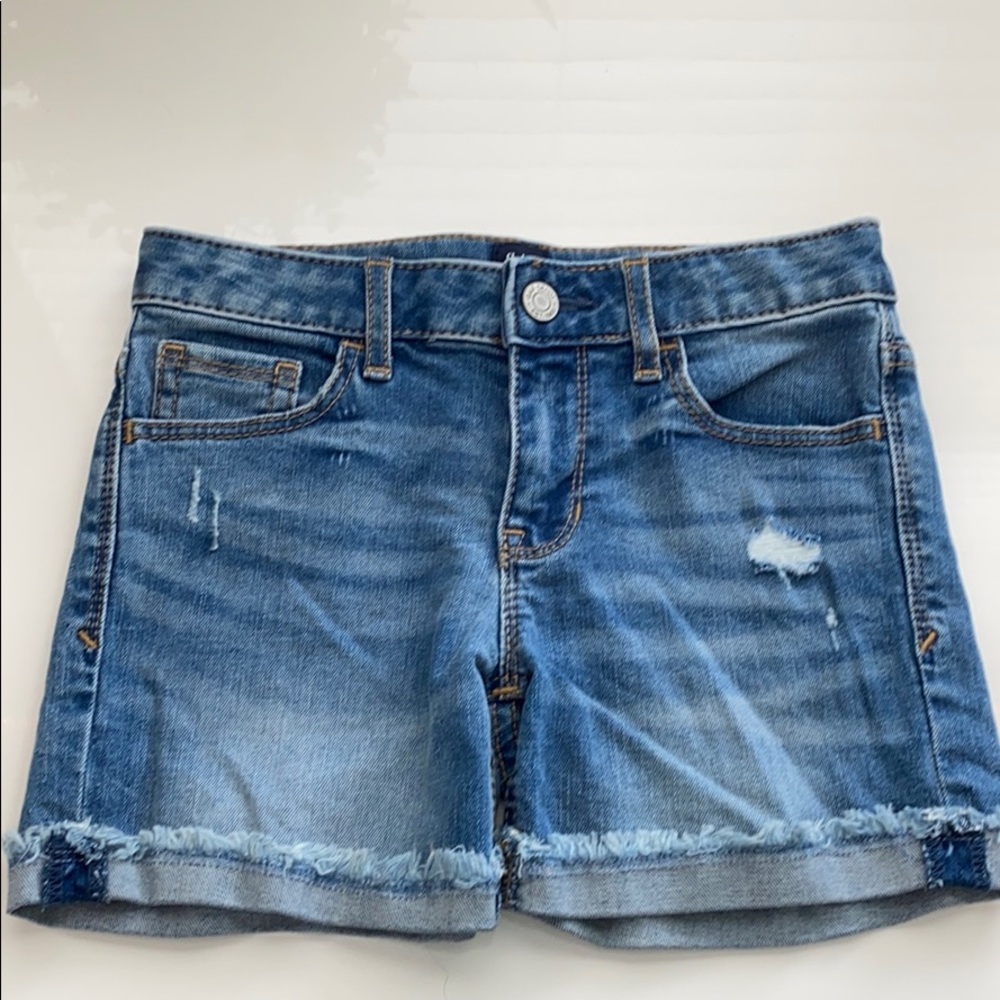 Girls GAP blue jean shorts